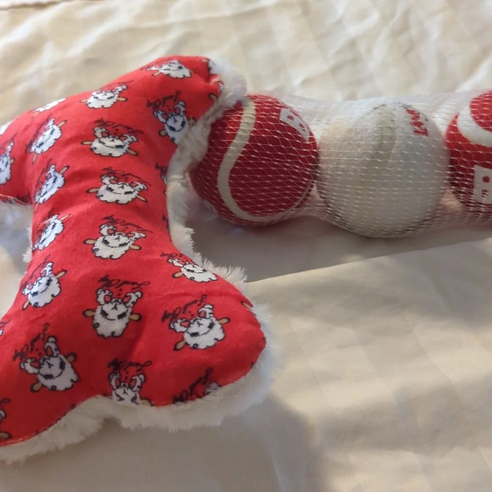 Lamb Chop 3Tennis Balls ,& ClothBone Sale